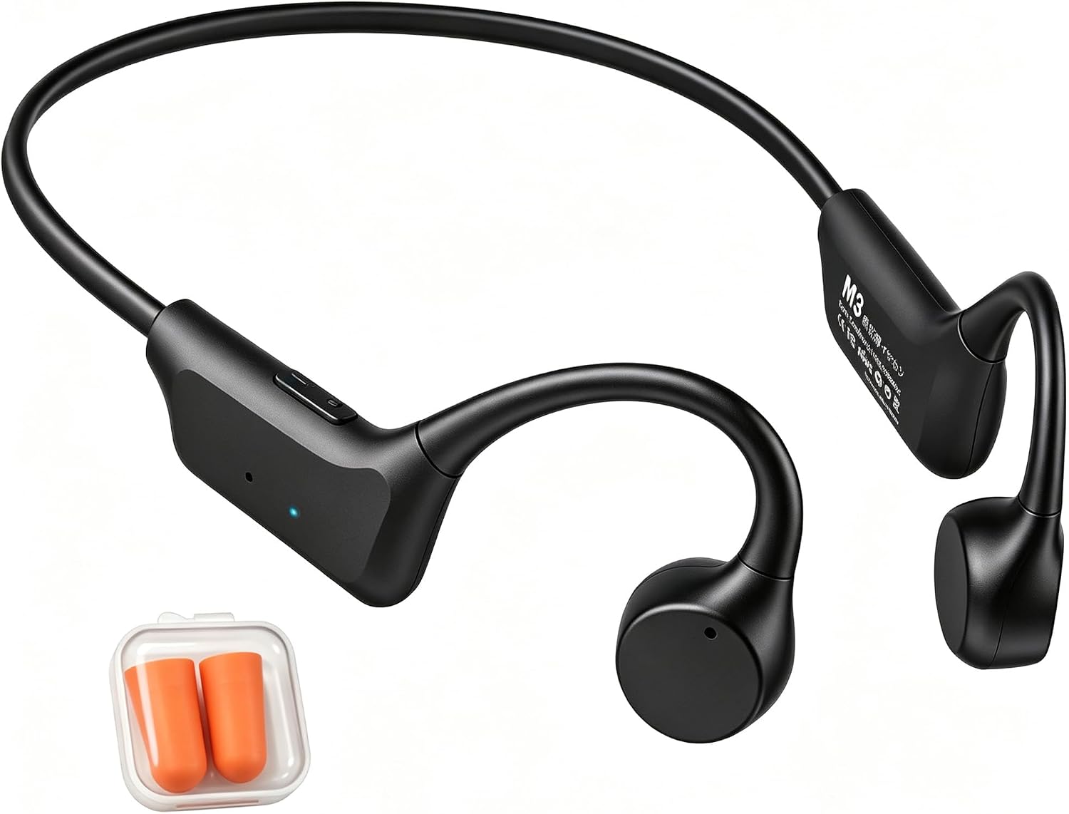 KORAVIS M3 open-ear bone conduction headphones in black